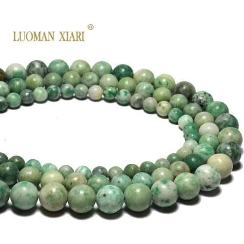 Wholesale 100% Natural China Qinghai Jades Round Natural Stone Beads For Jewelry Making DIY Bracelet Necklace 6mm 8mm 10mm