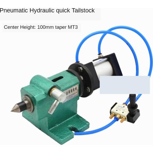 Pneumatic Lathe Tailstock Quick and Easy Instrument Tailstock MT3 Automation Activities with Manual Switch Lathe Parts