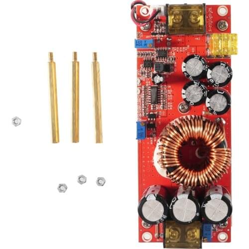 1500W 40A CC CV Boost Converter DC-DC Step Up Power Supply Adjustable Module DC 10V-60V to 12V-90V DIY kit Electric Unit Modules