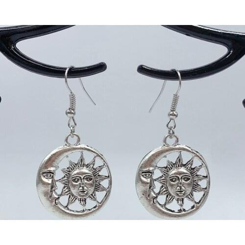 Sun and Moon Earrings,Celestial earrings for Women Nickel-free,witch Gift