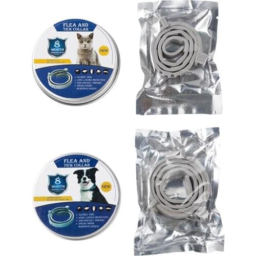 Anti-Lice Safe TPE silicone Waterproof Flea Collar for Pets Tick Treatment