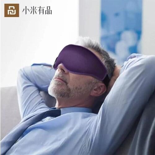 Youpin Smart 3D Sleeping Mask Eyemask Blindfold Hot Compress Soothing Fatigue Breathable Travel Eye Care 3D Eye Mask For Sleep