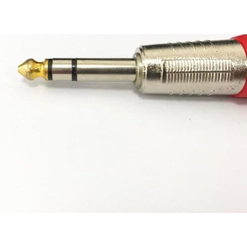 1PC 6.35 Plug 6.5mm connector 6.35 Two-channel plug Audio microphone connector