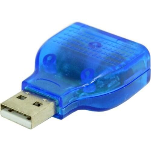 1pcs USB Male to Dual PS2 Female Adapter Converter Use For Keyboard Mouse Connector Converter Mouse Adapter Plug & Play