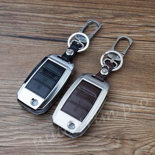 3 Buttons Key Ring Fob Holder Bag Shell Case Fit For KIA K3 K4 K5 Sportage Carens Sorento Accessories