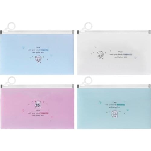 4pcs Fashion Mask Cover Bag Portable Facemask Holder Face Masks Storage Case Save Mask Boxes Caja Para Guardar Mascarillas