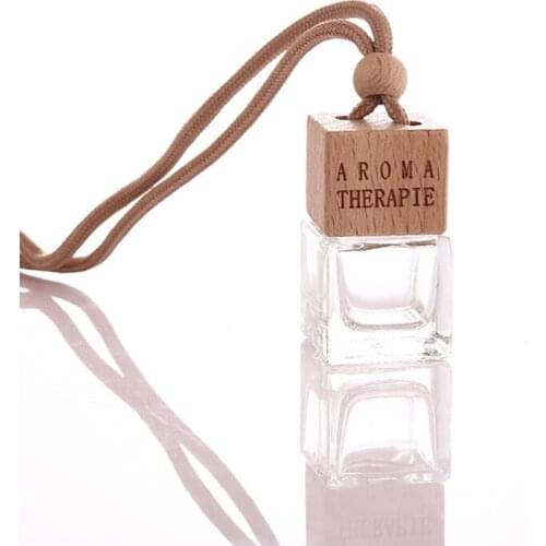 6ml Car Air Freshener Automobiles Empty Glass Perfume Smell Odor Hanging Bottles Pendant Scent Diffuser Gift 200pcs