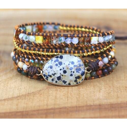 Bohemian Wrap Bracelet Chakra Friendship Bracelets Women Vegan Jewelry Unique Sister Gifts Dropshipping