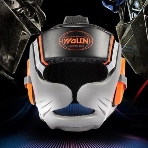 Boxing Head Protection Adult Children Professional Boxing Protective Gear Taekwondo Sanda Muay Thai Training Thickened Helmet