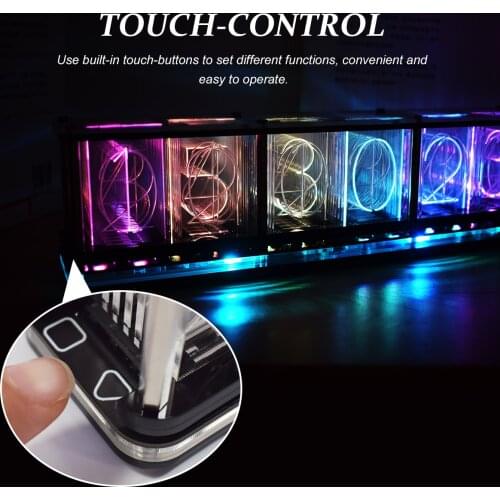 Digital LED Alarm Clock Kit Large Font 6-digit Display Electronic Clock Bulk Music Spectrum Display Clock Modulel DIY Clock