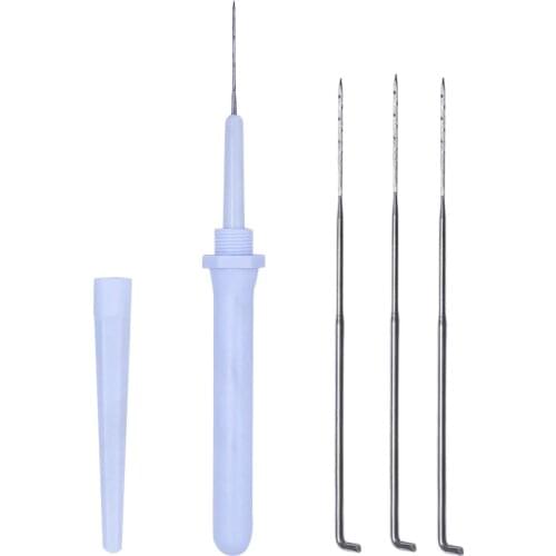 Wool DIY Needle Felting Handle Holder with 5 Replaceable Needles Embroidery Craft Sewing Felting Tools Felting Needles Pen Set
