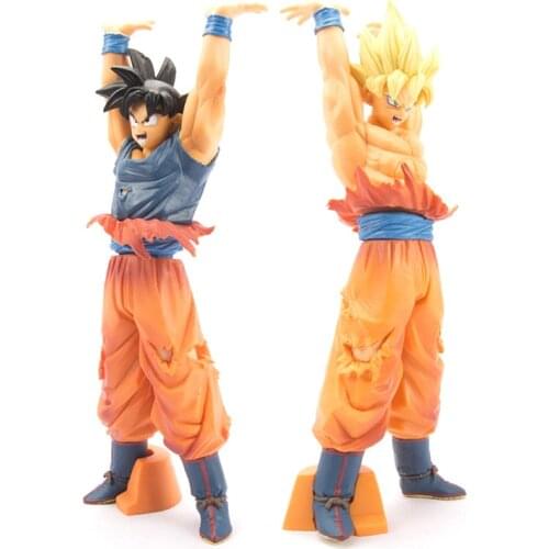 Dragon Ball Son Goku Two-color super vitality bullet Figures, toys, collections, birthday gifts Car desk computer decoration
