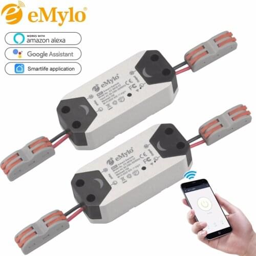 EMoly 1CH Wifi Switch Relay Module AC90V-250V 220V Wireless Light Relay Breaker Timer Switch For Smart Home Automation