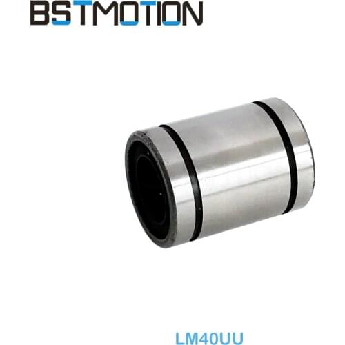 LM40UU Linear Motion Ball Bearing LM40 Linear Bushing for 40mm CNC Liner Rod Shaft 100pcs/lot
