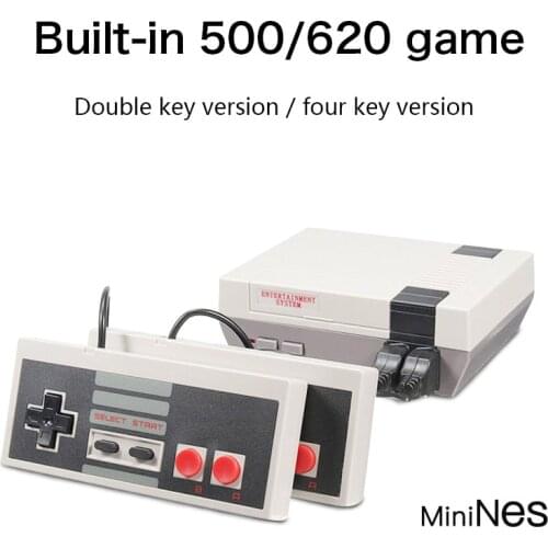Mini TV Handheld Family Recreation Video Game Console AV Port Retro Built-in 620 Classic Games Dual Gamepad Gaming Player