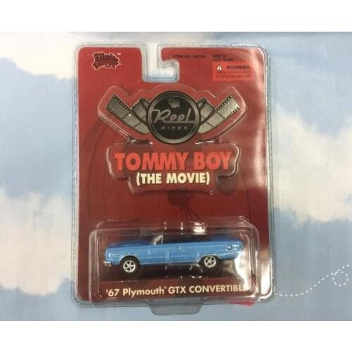 1/64 Car 67 Plymouth GTX CONVERTIBLE TOMMY BOY Movie Cars Real Rides Metal Diecast Alloy Model Car