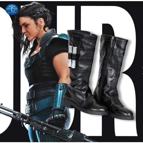 The Mandalorian Cara Dune Cosplay Shoes Adult Women Halloween Carnival Boots