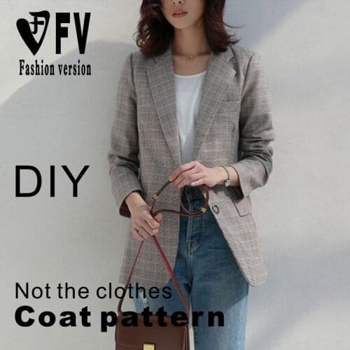 Casual suit pattern womens outerwear garment structure drawing 1:1 cutting drawing BWT-92