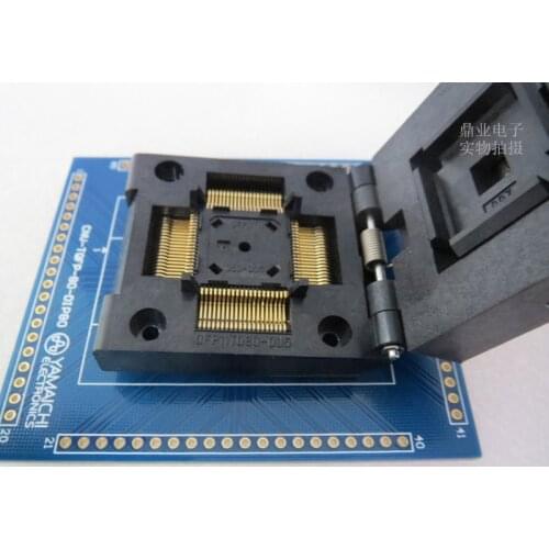 QFP80 TQFP80 LQFP80 AD9854 0.65mm Burn-in Socket gold plating IC testing seat Test Socket test bench