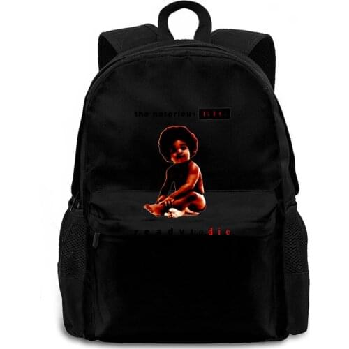 The Notorious Big Ready To Die Album White To women men backpack laptop travel school adult student