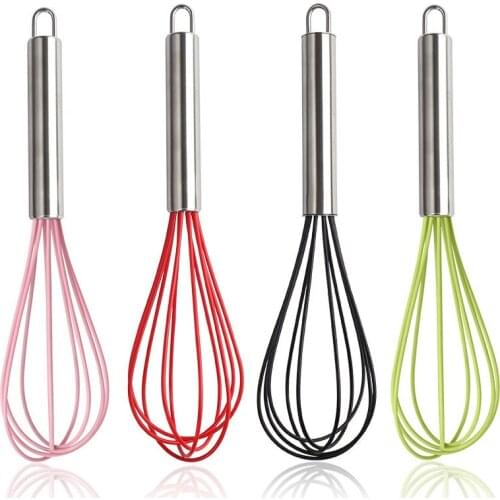 Silicone egg beater manual household kitchen baking pastry cake decorating tools for cakes cream flour mixer bakeware cooking