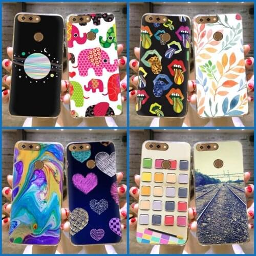 Fashion Design Cartoon Phone Case For ZTE Blade V9 Vita Transparent Dropshipping Silicone