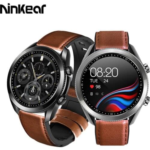 Ninkear UM90 Smart Watch Bluetooth Call Sleep Health Detection 24 Sports Mode Mens Watch IP67 Waterproof Business Smart Watch