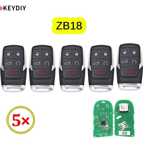 5Pcs/Lot Universal ZB18 KD Smart Key Remote for KD-X2 KD Car Key Remote Replacement Fit More Than 2000 Models