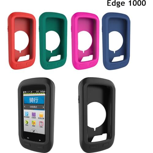 Bicycle computer for Garmin Edge 1000 stopwatch silicone protective cover glass screen film protective shell