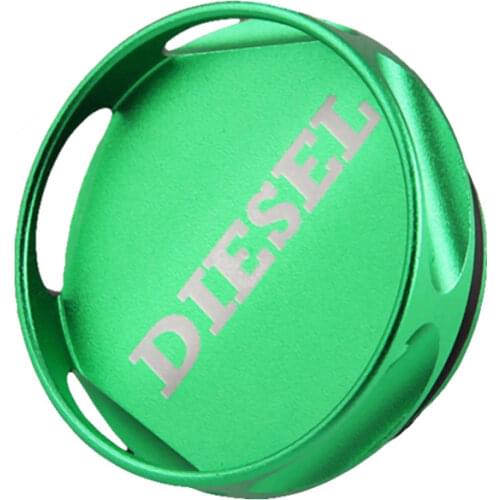 Green Aluminum Alloy Diesel Fuel Cap Fit for Dodge Ram 1500 2500 3500 2013-2018 Magnetic Dodge Ram Diesel Fuel Cap+DEF Cap