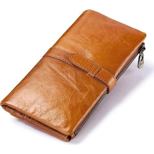 Women Wallets Made Of Genuine Leather Female Long Wallet For Phone/cards Money Bags Lady Wallets Purse Womens Wallet