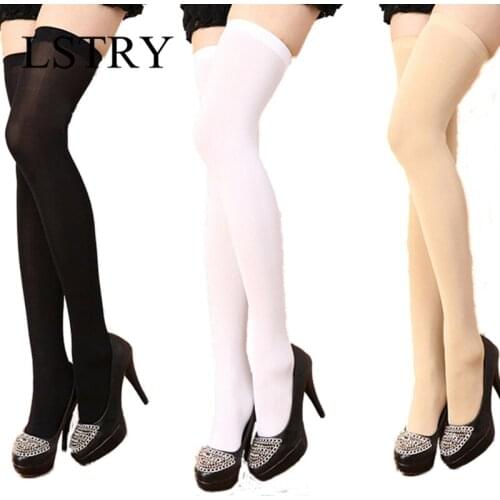 Women Sexy Warm Thigh High Stockings Over Knee Socks Velvet Calze Stretch Stocking Temptation Medias Overknee Long Socks