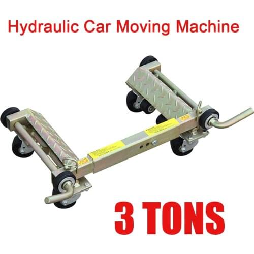 3T Hydraulic Car Moving Machine Max Moving Universal Wheel Car Mover Hydraulic Trailer Vehicle Mobile Device