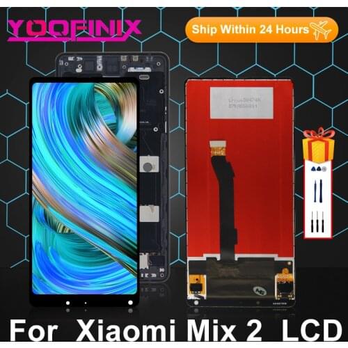 5.99" Original For Xiaomi Mi Mix 2 Display Touch Screen Digitizer Replacement Parts For Mi Mix 2 LCD Mi Mix Evo Display MDE5