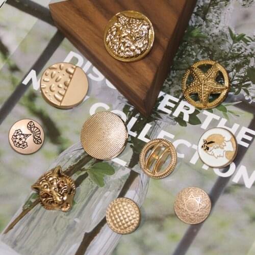 5pcs metal buttons garment coat sewing accessories buttons for clothing crafts button