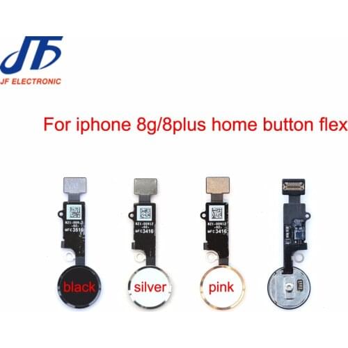 50pcs/lot Home Button Flex Ribbon Cable Assembly For iPhone 8 8G plus home key Replacement parts Free shipping