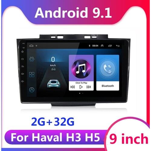 9 inch 2 din Android 9.1 For Haval Hover Greatwall Great wall H5 H3 2013-2018 Car GPS Navigation radio Multimedia DVD Player