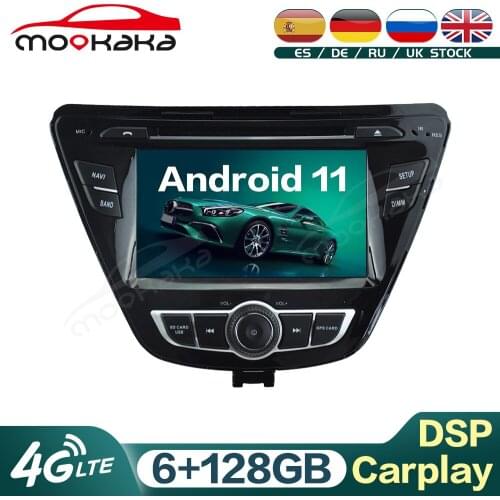 For Hyundai Elantra Avante 2014+ Android 11 6G+128GB Car Multimedia DVD Player GPS Navigation Audio Stereo Head Unit Carplay DSP