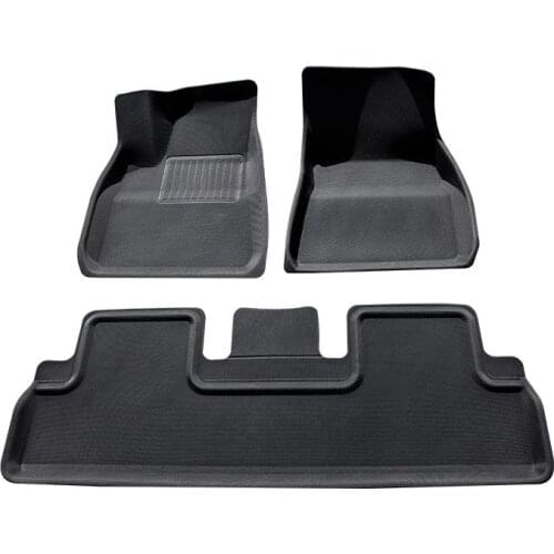 Car Waterproof Non-slip Floor Mat TPE XPE Full Surrounded Special Foot Pad for Tesla Model 3 2017-2021 Special Foot Pads