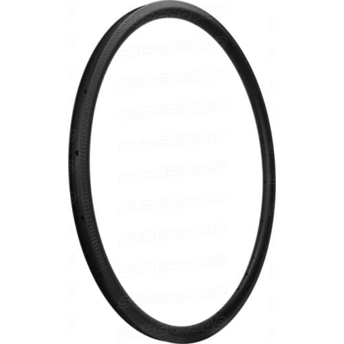 Toray Carbon 27mm Wide 30mm Deep Road Bike Tubeless Rims With 3K Twill brake