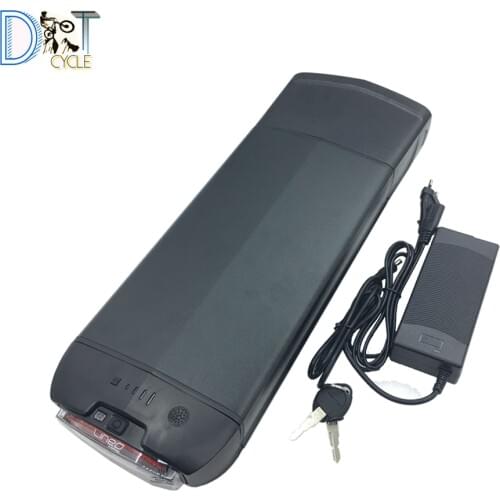 Free shipping e-city bike replacement battery RB-1 rear rack 52V 14Ah 48V 10Ah 36V 10Ah 500W 250W Li-ion battery pack