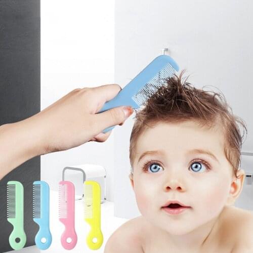 Macarons Color Cartoon Safe Baby Comb Baby Hair Brush Baby Safe Comb Newborn Brush Baby Hairbrush Kids Comb Boy Girl Gift