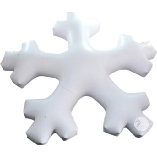 Activity Decoration PVC 0.3mm Illuminated Party Mall Store Giant Inflatable Snowflake Balloon