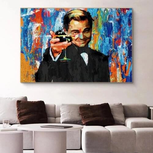 Great Gatsby Portrait Canvas Painting Graffiti Wall Art Posters and Prints Decor Picture Living Room Design Decor Cuadros