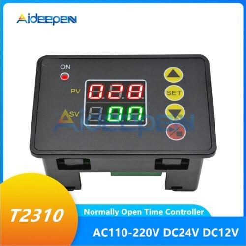 T2310 Normally Open Microcomputer Time Controller 12V 24V 110V 220V LED Digital Display Time Delay Relay Switch