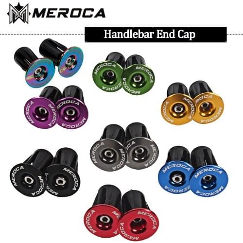 Meroca Road Mountain Bike Bicycle Expanding Handlebar Plug Bar Ends Adjustable Locking Caps Aluminium Alloy