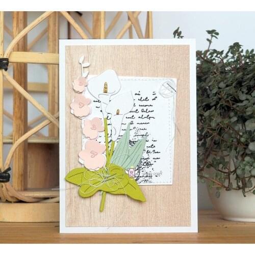 Mmao Crafts Metal Steel Cutting Dies New Flower leaf decoration Stencil For DIY Scrapbooking Paper/photo Cards Embossing Dies