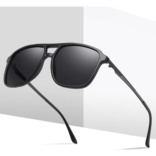 Simvey 2020 TR90 Polarised Sunglasses for Women Men Oversized Driving Sunglasses Luxury Vintage UV400 Square Male Sun Glasses