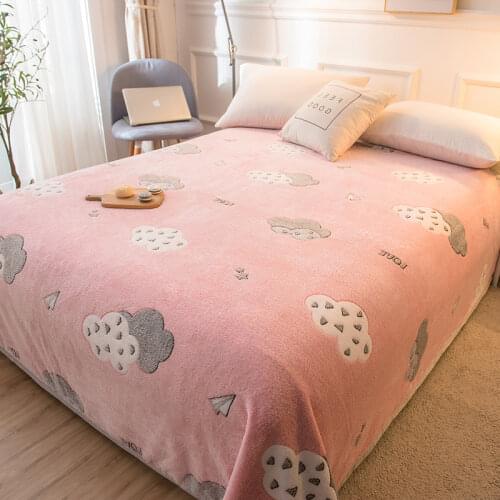 Soft Blanket Coral Fleece Warm Blanket for All Season Velvet Plush Throw Blanket Floral Pattern Modern Blanket for Couch Travel