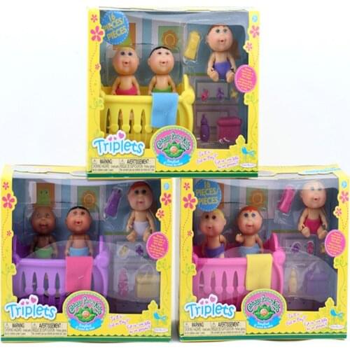 Original Cute Cabbage Patch Kids Play house sets toys Mini doll gift for children 2.75inch Limb Movement with packaging